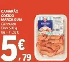 E.Leclerc Marca guia - camarão cozido promoção