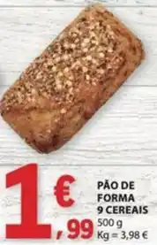 E.Leclerc Forma+ - pao de forma 9 cereais promoção