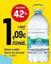 Intermarché Serra da estrela - água s/gas promoção