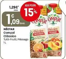 Intermarché Compal - néctar clássico/tutti-frutti/pêssego promoção