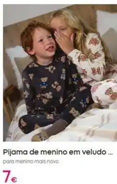 Pepco Pijama de menino em veludo promoção