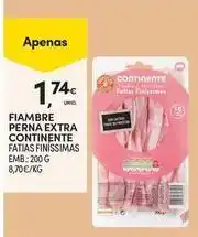 Continente Bom dia Continente - fiambre perna extra promoção