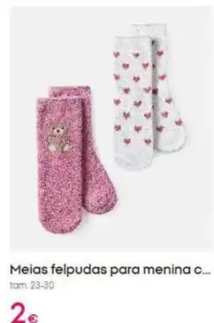 Pepco Meias felpudas para menina promoção