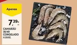 Continente Bom dia Camarão 30/40 congelado promoção