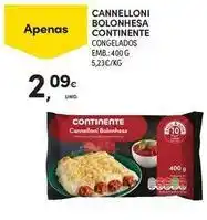 Continente Bom dia Continente - cannelloni bolonhesa promoção