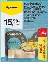 Continente Bom dia Continente - posta media bacalhau msc promoção