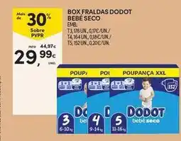 Continente Bom dia Dodot - box fraldas bebe seco promoção
