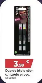 Toys R Us Duo de lapis neom amarelo e rosa promoção