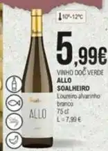 E.Leclerc Soalheiro - vinho doc verde allo promoção
