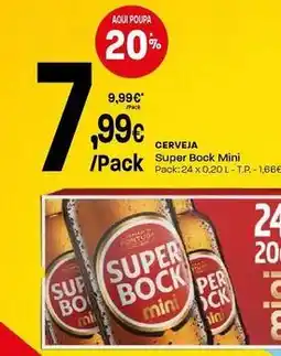 Intermarché Super bock - cerveja mini promoção
