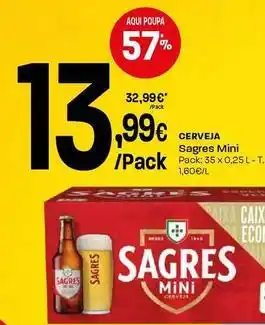 Sagres mini - cerveja