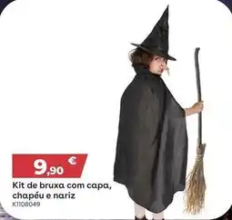 Toys R Us Kit de bruxza com capa chapeu e nariz promoção