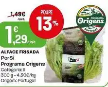 Intermarché Porsi - alface frisada promoção