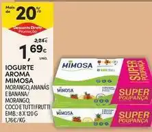 Continente Bom dia Mimosa - iogurte aroma promoção