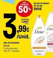 Intermarché Dove - gel de banho promoção