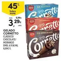 Continente Bom dia Cornetto - gelado promoção