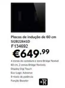 Radio Popular Advance - placas de indução de 60 cm si2822641d promoção