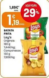 Intermarché Lay's - batata frita originais/camponesas promoção
