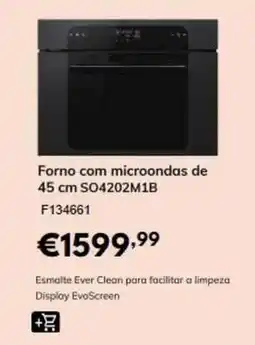 Radio Popular com - forno com microondas de 45 cm so4202mmb promoção