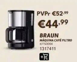 Radio Popular Braun - maquina cafe filtro promoção
