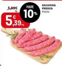 Intermarché Salsicha fresca promoção