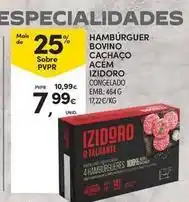 Continente Bom dia Izidoro - hambúrguer bovino cachaco promoção