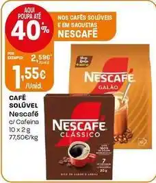 Intermarché Nescafé - café solúvel promoção