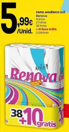 Intermarché Renova - papel higiênico ole promoção
