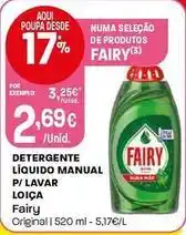 Intermarché Fairy - detergente líquido manual p/ lavar loica promoção