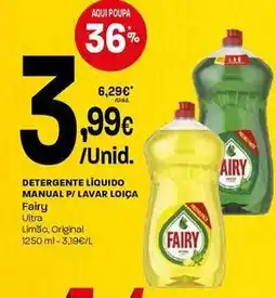 Intermarché Fairy - detergente líquido manual p/ lavar loica promoção