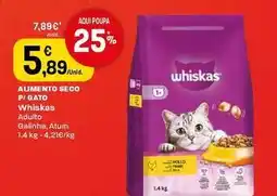 Intermarché Whiskas - alimento seco p/gato promoção