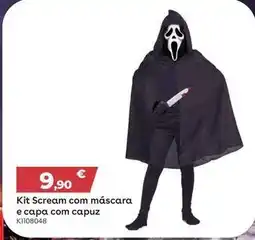 Toys R Us Kit scream com mascara e capa com capuz promoção