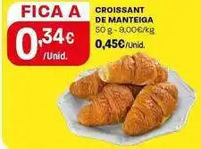 Intermarché Croissant de manteiga promoção