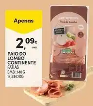 Continente Bom dia Continente - paio do lombo promoção