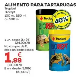 Kiwoko alimento para tartarugas tropical biorept promoção