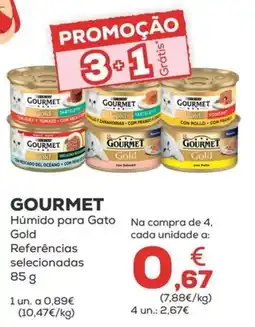 Kiwoko Gourmet húmido para gato gold promoção