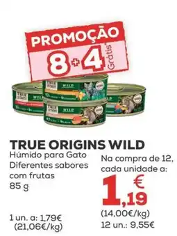 Kiwoko true origins wild húmido para gato promoção