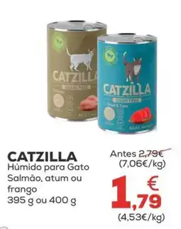 Kiwoko catzilla húmido para gato salmão, atum ou frango promoção