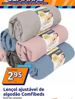 Action Comfibeds - lençol ajustavel de algodão promoção