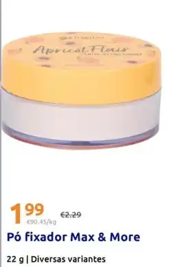 Action Pó fixador max&more promoção
