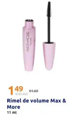 Action Max&more - rimel de volume promoção