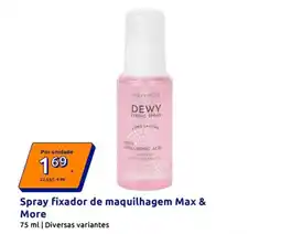 Action Max & more - spray fixador de maquilhagem promoção