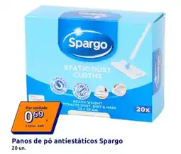 Action Spargo - panos de pó antiestáticos promoção