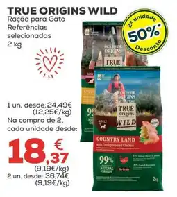 Kiwoko true origins wild ração para gato promoção