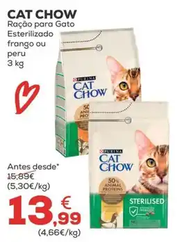 Kiwoko cat chow ração para gato esterilizado frango ou peru promoção