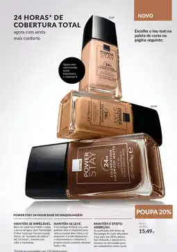Avon Avon power stay 24-hour base de maquilhagem promoção