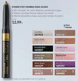 Avon Avon power stay sombra para olhos promoção