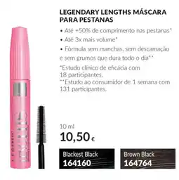Avon Avon legendary lengths máscara para pestanas promoção