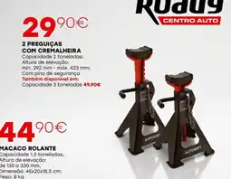 Roady 2 preguiças com cremalheira promoção
