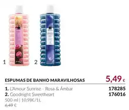 Avon Espumas de banho maravilhosas promoção
